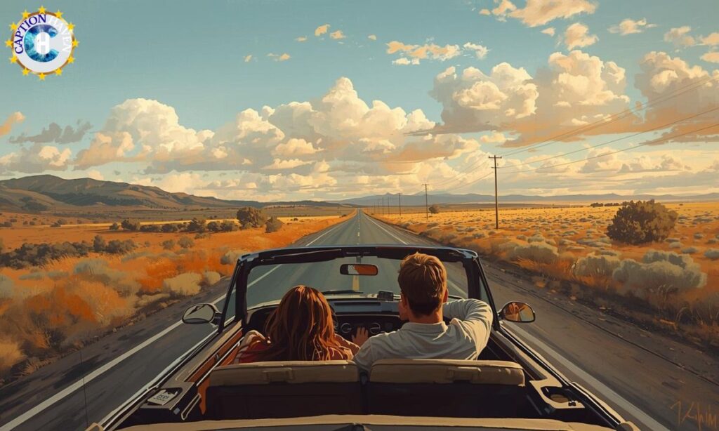 Long Drive Captions with Husband