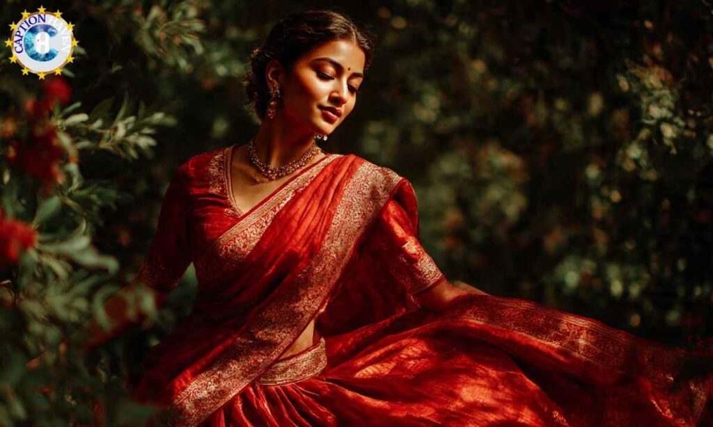 Saree Captions for Twirls & Motion Shots