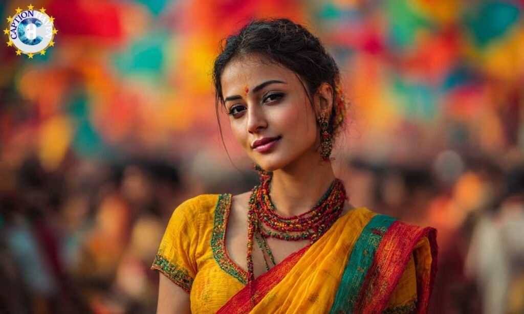 Saree Captions for Festivals