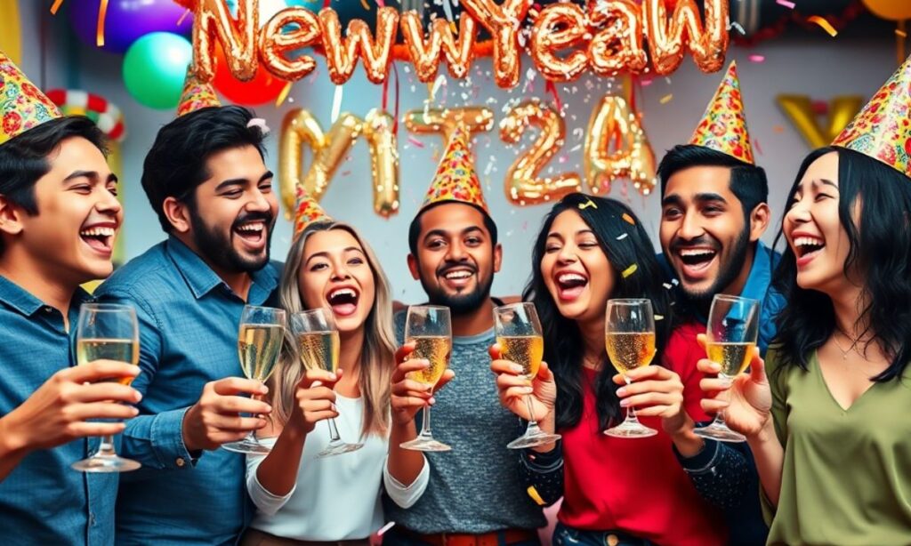 Funny New Year Captions for Friends