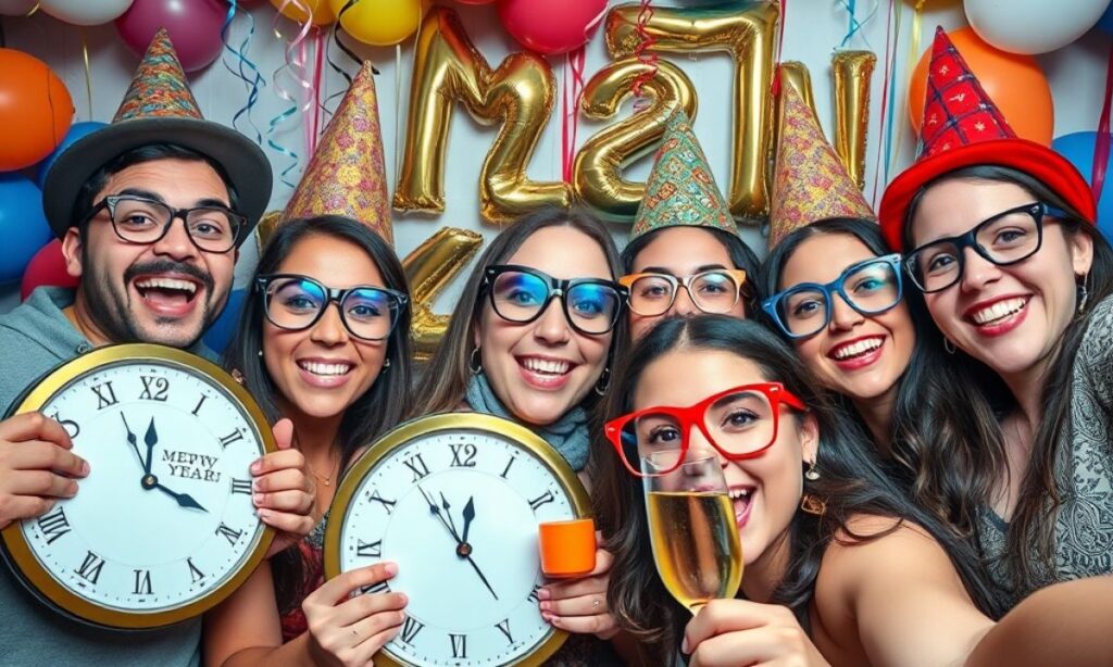 Funny New Year Captions for Selfies