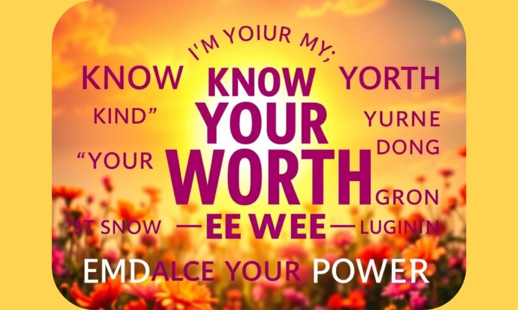 Know Your Worth Quotes for Women's Self Worth