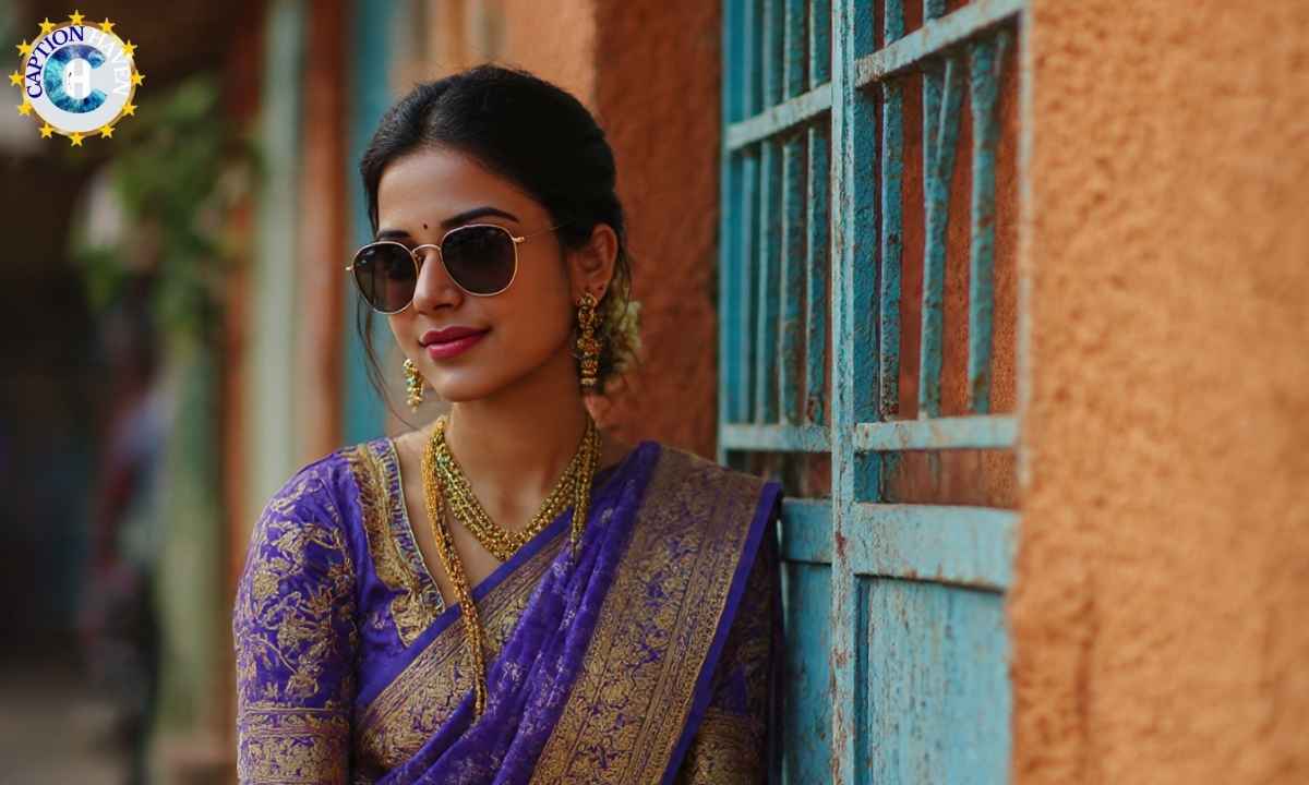 Saree Caption in Marathi Attitude