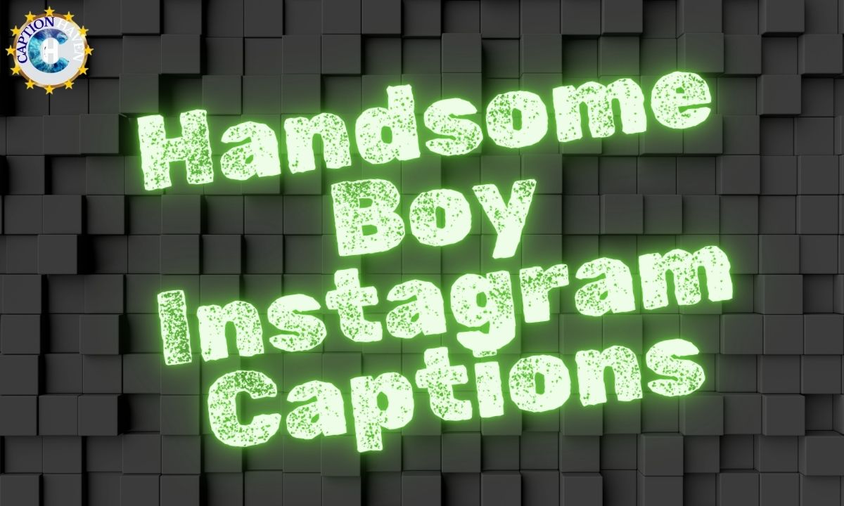 Handsome Boy Instagram Captions