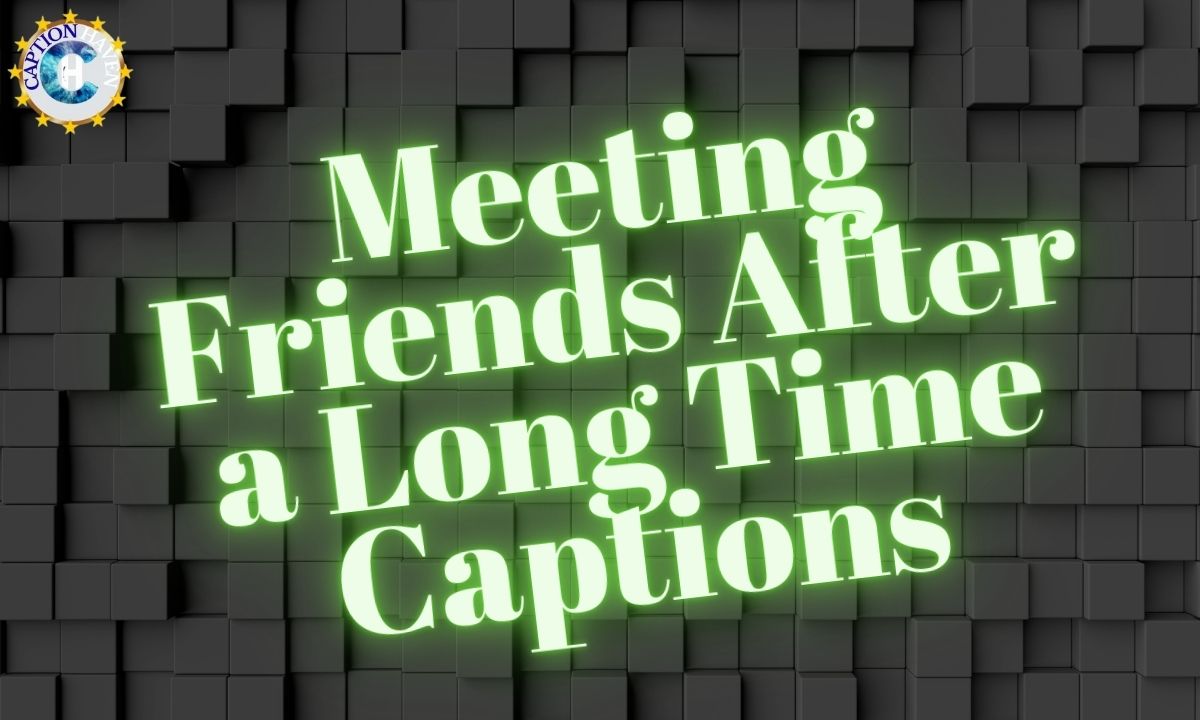 Meeting Friends After a Long Time Captions