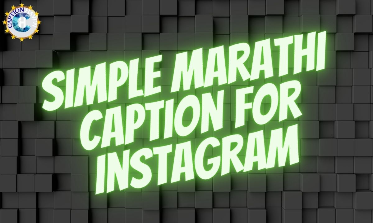 Simple Marathi Caption for Instagram